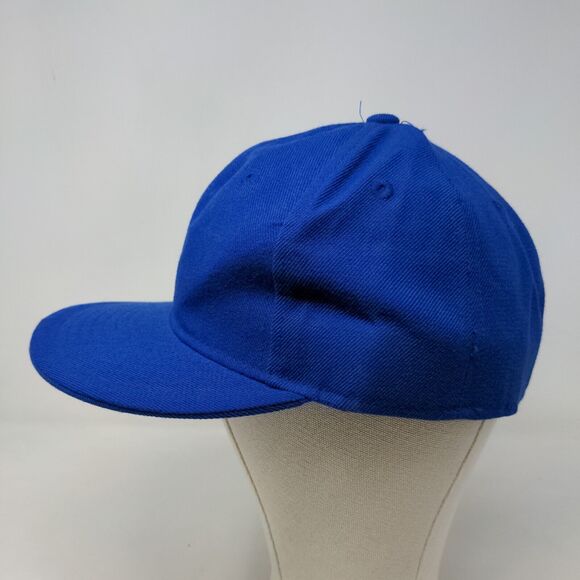 KB Ethos Men's Fitted Hat Blue Size L 7 3/8 Blank 100% Acrylic - Picture 3 of 8